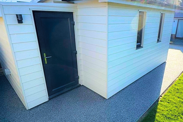 Garden office resin surround