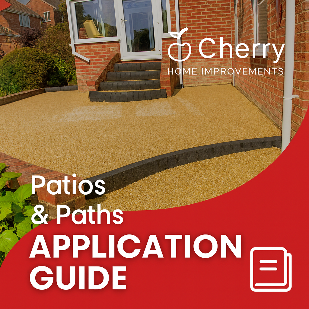 Resin surfacing application guide for light use patios and garden paths
