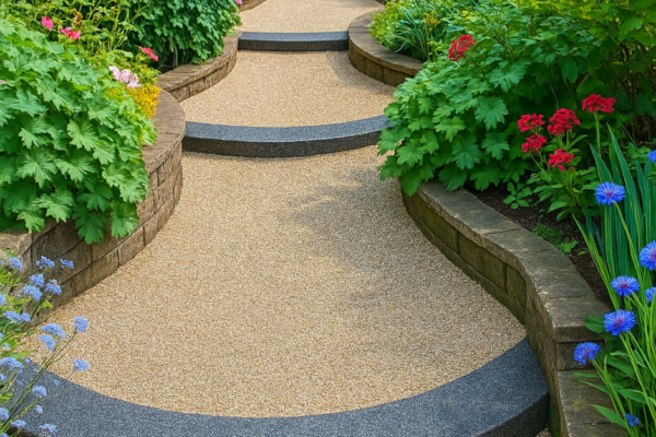 Cherry Home Improvements - Curved resin garden pathway