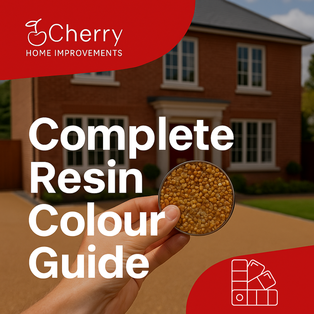 Resin bound surfacing sample pack and colour guide for UK homes