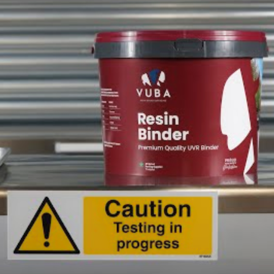 Testing and accreditation documents on a clipboard