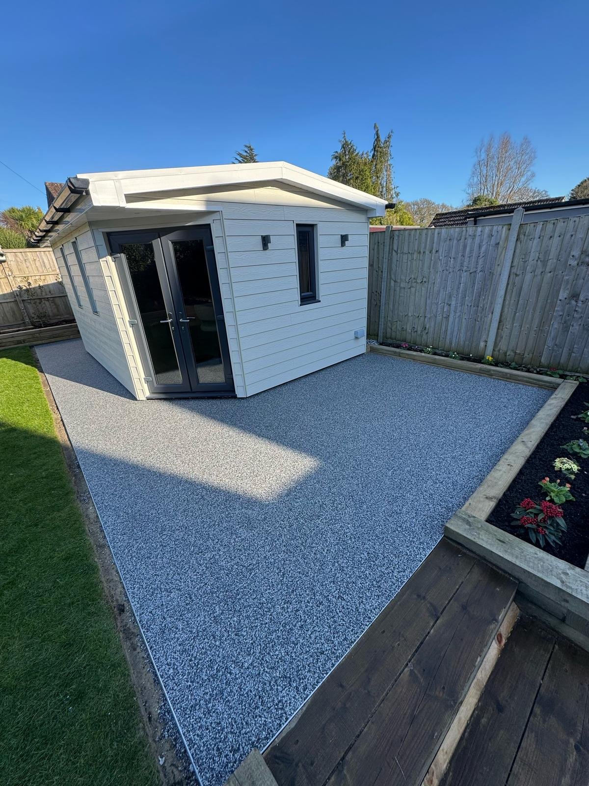 Decorative resin surfacing used in specialist outdoor areas